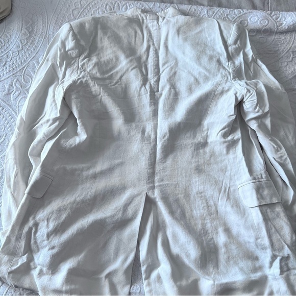 THEORY Rokel Light Tivona Crepe Jacket in White‎ SIZE 10 - Picture 6 of 8